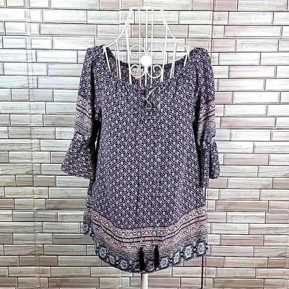Bailey and Chloe floral summer blouse Size M - Picture 1 of 12